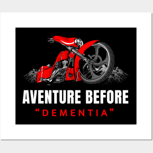 Adventure before dementia, Touring bike Posters and Art